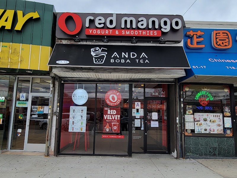 Anda Boba Tea & Red Mango in Bayside, Oakland Garden NY
